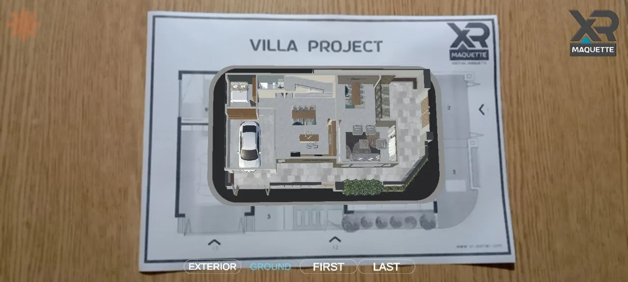 Walking through an architectural model in augmented reality