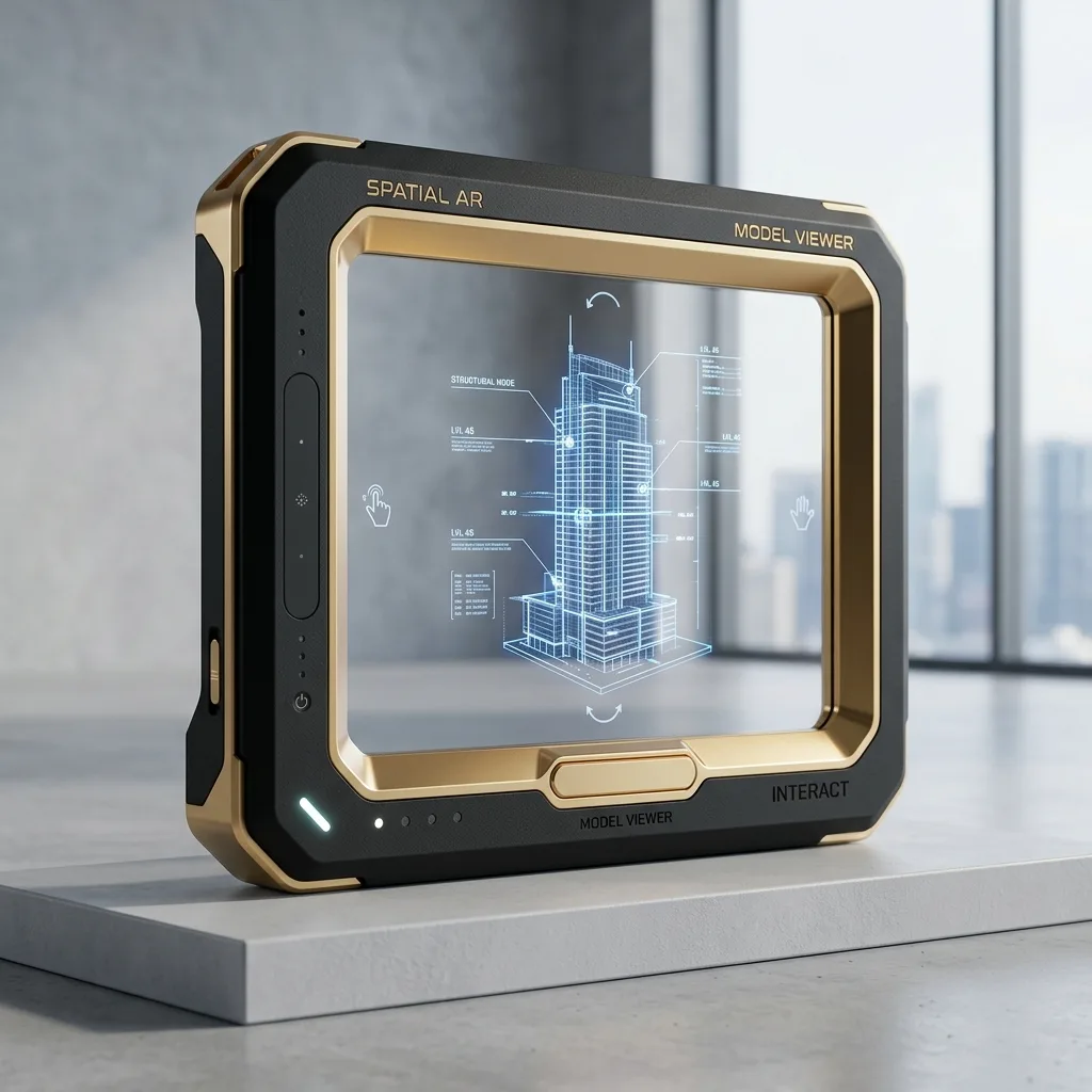 An interactive 3D model of a picture frame being inspected